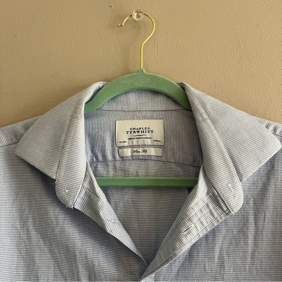 Charles Tyrwhitt Slim Fit Men’s Button Up Long Sleeve Dress Shirt Size 16.5/35” - Picture 2 of 8